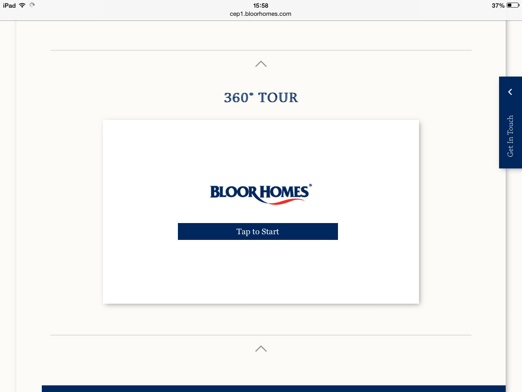 "Tap to Launch" placeholder shows in place of tour on iOS.